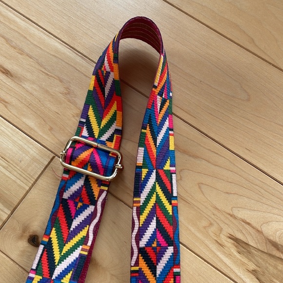 Guitar style Adjustable mixed color Wide adjustable crossbody strap - Picture 6 of 11